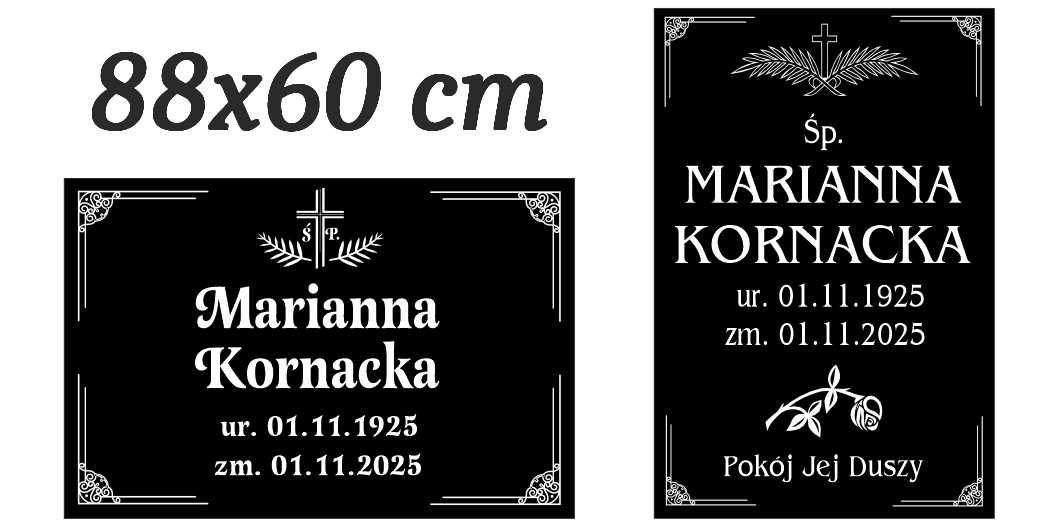 TABLICE do 88×60 cm