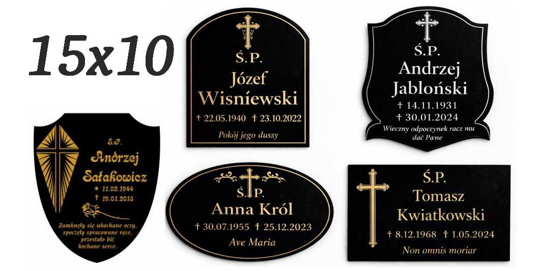 TABLICZKI do 15×10 cm