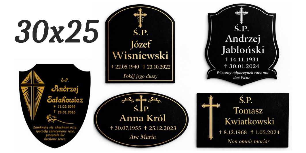 TABLICZKI do 30×25 cm