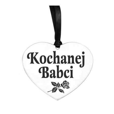 zawieszka na znicz z napisem grawerowanym Kochanej Babci