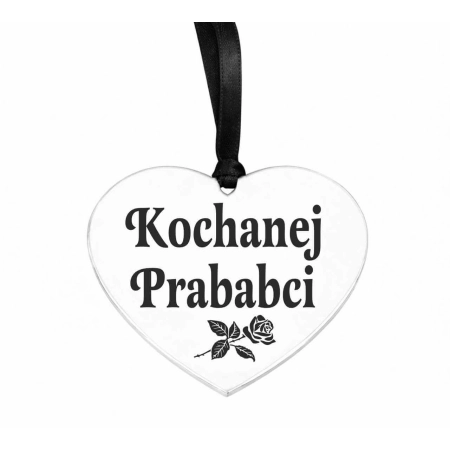 zawieszka na znicz z napisem grawerowanym Kochanej Prababci