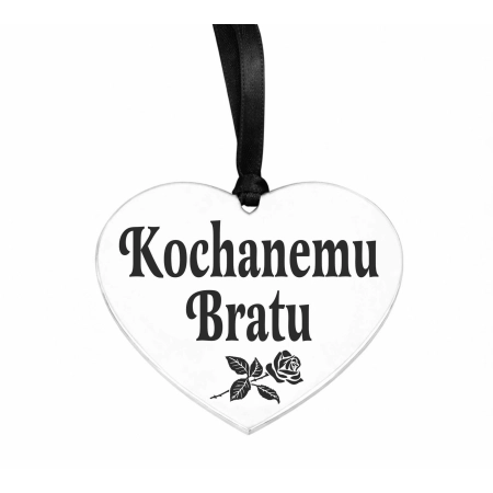 zawieszka na znicz z grawerowanym napisem Kochanemu Bratu