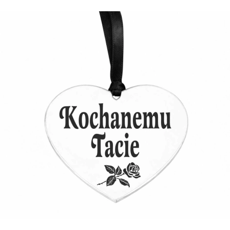 zawIeszka na znicz z grawerowanym napisem Kochanemu Tacie