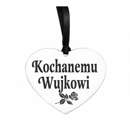 zawieszka na znicz z grawerowanym napisem Kochanemu Wujkowi