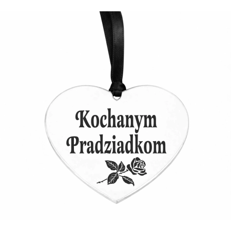 zawieszka na znicz z grawerowanym napisem Kochanym Pradziadkom