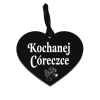 zawieszka na znicz z grawerowanym napisem Kochanej Córeczce