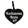 zawieszka na znicz z grawerowanym napisem Kochanemu Bratu