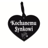 zawieszka na znicz z grawerowanym napisem Kochanemu Synkowi