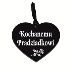 zawieszka na znicz z grawerowanym napisem Kochanemu Pradziadkowi