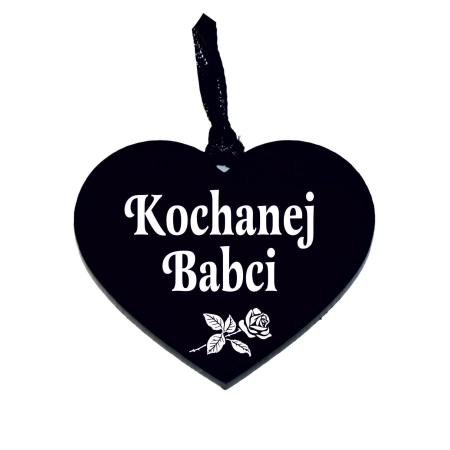 zawieszka na znicz z napisem grawerowanym Kochanej Babci