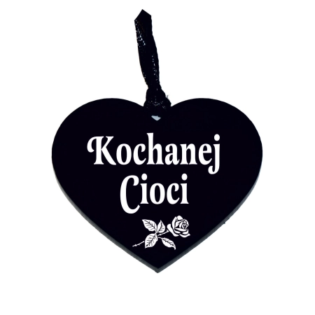 zawieszka na znicz z grawerowanym napisem Kochanej Cioci