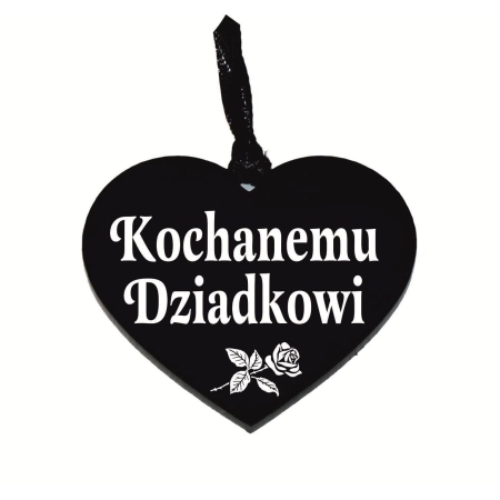 zawieszka na znicz z grawerowanym napisem Kochanemu Dziadkowi