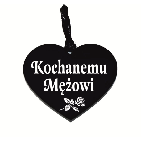 zawieszka na znicz z grawerowanym napisem Kochanemu Mężowi