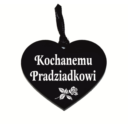 zawieszka na znicz z grawerowanym napisem Kochanemu Pradziadkowi