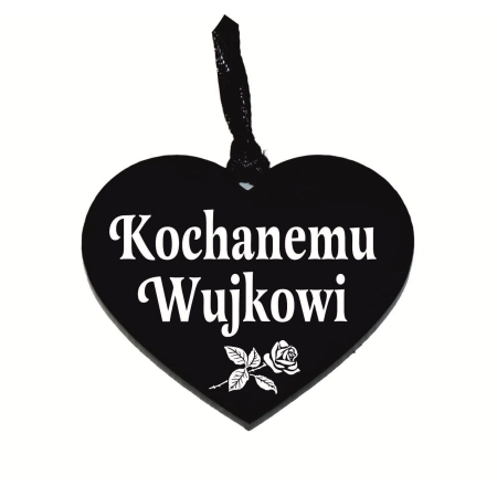 zawieszka na znicz z grawerowanym napisem Kochanemu Wujkowi
