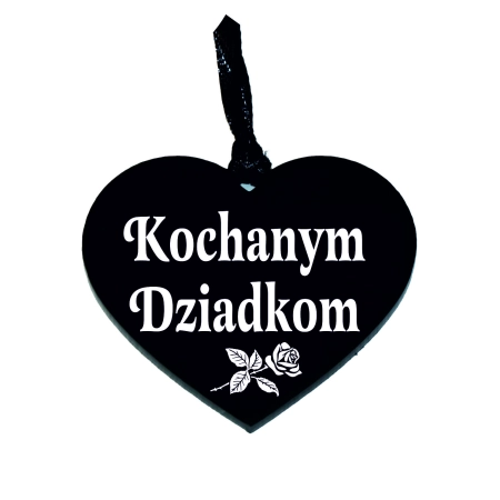 zawieszka na znicz z napisem grawerowanym Kochanym Dziadkom