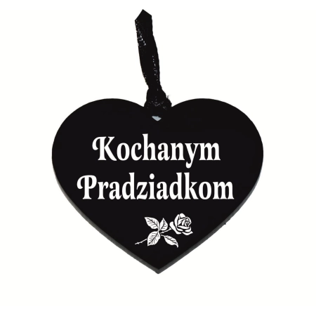 zawieszka na znicz z grawerowanym napisem Kochanym Pradziadkom