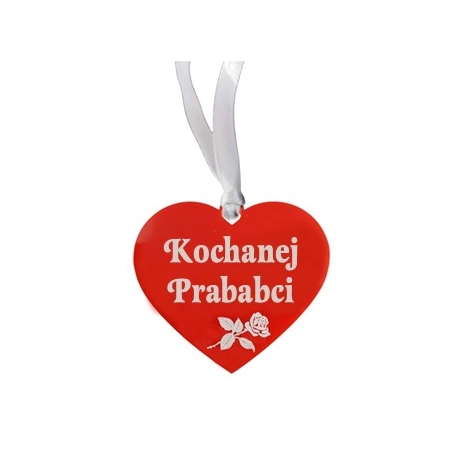 zawieszka na znicz z napisem grawerowanym Kochanej Prababci