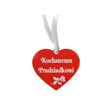 zawIeszka na znicz z grawerowanym napisem Kochanemu Pradziadkowi