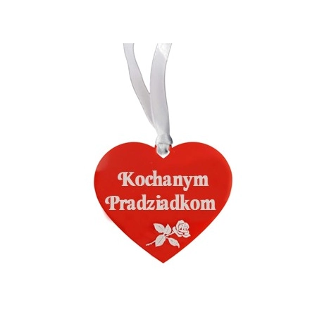 zawIeszka na znicz z grawerowanym napisem Kochanym Pradziadkom