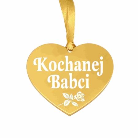 zawieszka na znicz z napisem grawerowanym Kochanej Babci