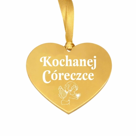 zawieszka na znicz z grawerowanym napisem Kochanej Córeczce