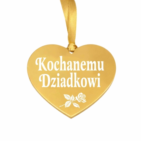 zawieszka na znicz z grawerowanym napisem Kochanemu Dziadkowi