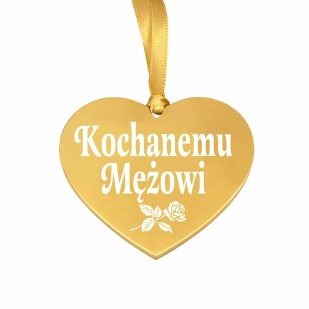 zawieszka na znicz z grawerowanym napisem Kochanemu Mężowi