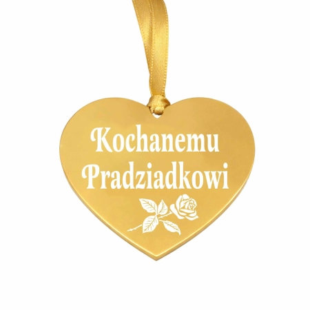 zawieszka na znicz z grawerowanym napisem Kochanemu Pradziadkowi