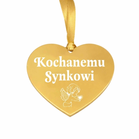 zawieszka na znicz z grawerowanym napisem Kochanemu Synkowi