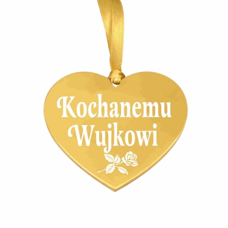 zawieszka na znicz z grawerowanym napisem Kochanemu Wujkowi