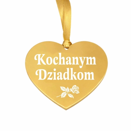 zawieszka na znicz z napisem grawerowanym Kochanym Dziadkom