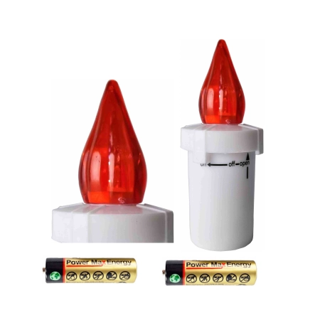 Znicz-led-czerwony-wklad-elektryczny-10,5-cm