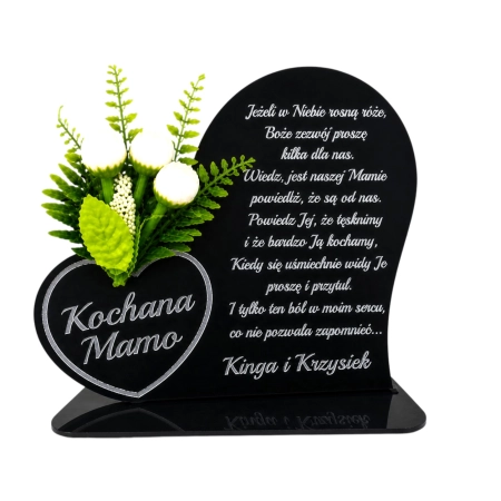 Podstawka-pod-znicz-Kochana-Mamo-statuetka-serce-XXL-30cm-lampion-solarny-na-Dzień-Mamy-4