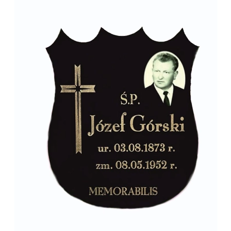 tablica nagrobna ze zdjeciem