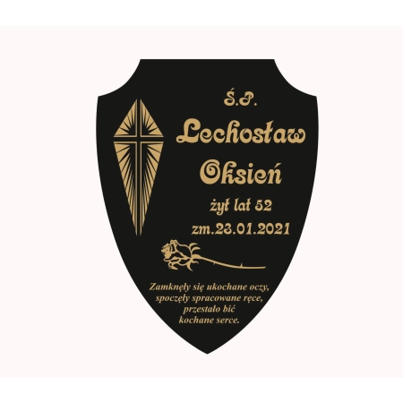tablica nagrobna na cmentarz 25cm