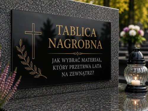 Tablica nagrobna. Jak wybrać materiał, który przetrwa lata na zewnątrz?