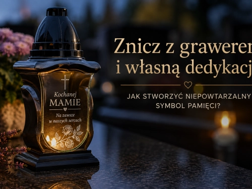 Znicz z grawerem i własną dedykacją – jak stworzyć niepowtarzalny symbol pamięci?