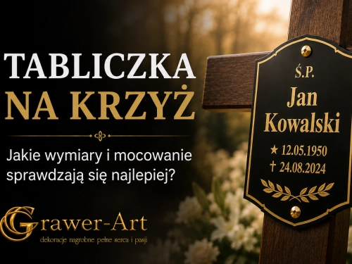 Tabliczka na krzyż – jakie wymiary i mocowanie sprawdzają się najlepiej?