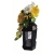 znicz LAMPION METALOWY z dedykacją+ kwiaty grawer