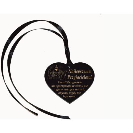 zawieszka na znicz z grawerem dla Przyjaciela DUŻA