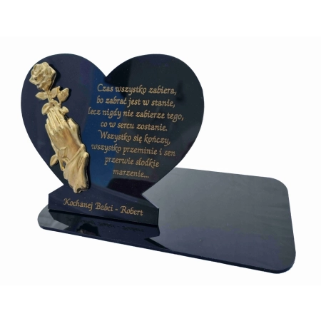 statuetka na znicz 3D + GRAWER podstawka na znicze