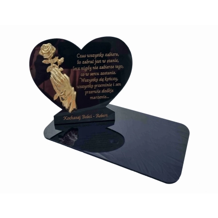 statuetka na znicz 3D + GRAWER podstawka na znicze