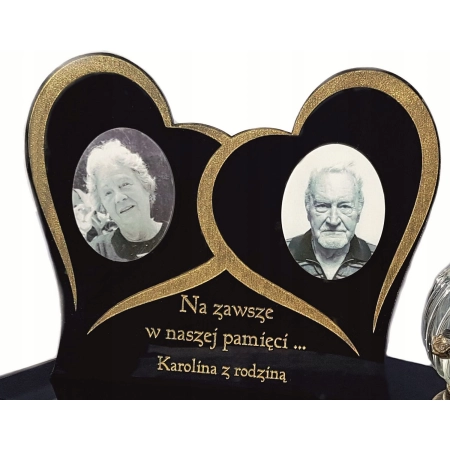 podstawka na znicz z dedykacją XXL 30cm +2 ZDJĘCIA