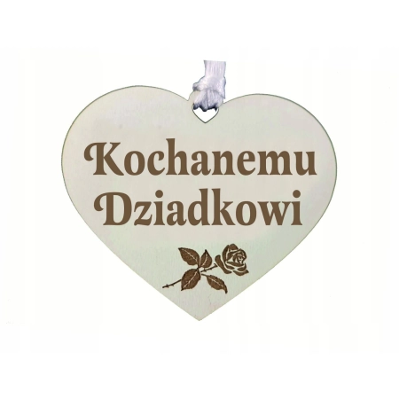 zawieszka na znicz z grawerem Kochanemu Dziadkowi