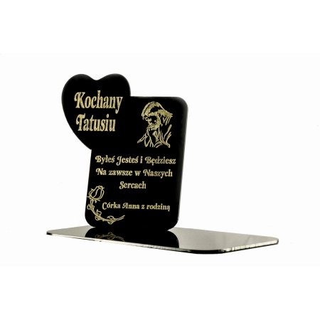 podstawka na znicz + grawer WSZYSTKICH ŚWIĘTYCH