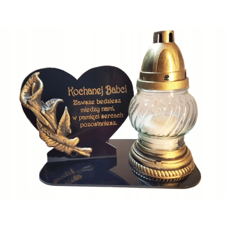 podstawka na znicze dedykacją LILIA 3D! grawer