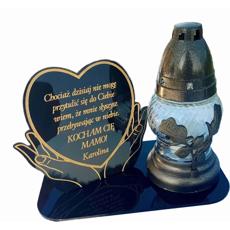 STATUETKA na znicze, znicz DZIEŃ BABCI I DZIADKA