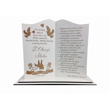 Podziękowania dla rodziców książka + GRAWER