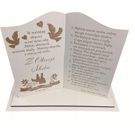 Podziękowania dla rodziców książka + GRAWER